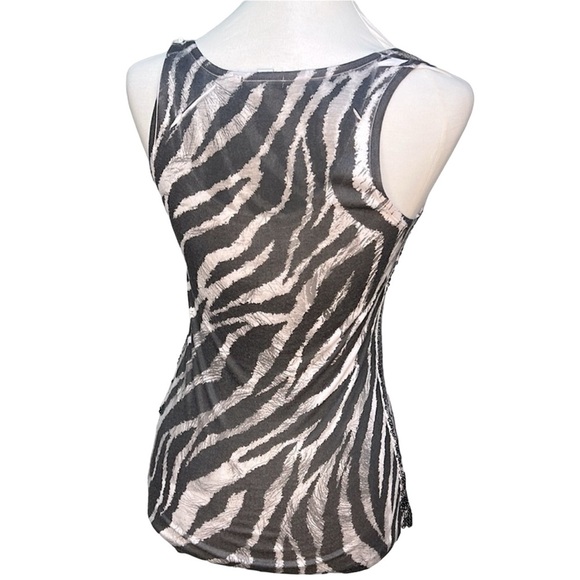 Cache Animal Print Sequins Blouse - Picture 3 of 4